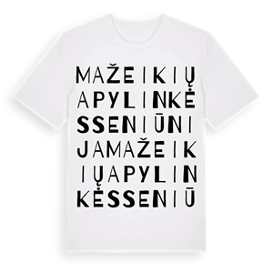 Mažeikių apylinkės seniūnija ordlek t-shirt – ekologisk bomull t-shirt från Pinshirt