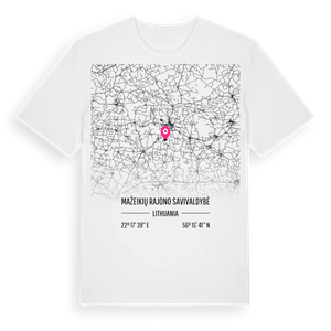 Mažeikių rajono savivaldybė karta t-shirt – ekologisk bomull t-shirt från Pinshirt
