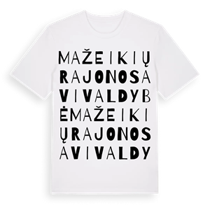 Mažeikių rajono savivaldybė ordlek t-shirt – ekologisk bomull t-shirt från Pinshirt