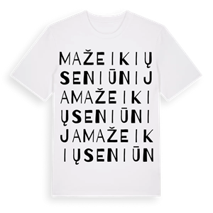 Mažeikių seniūnija ordlek t-shirt – ekologisk bomull t-shirt från Pinshirt