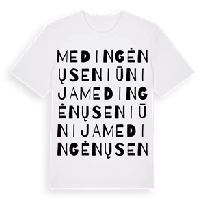 Medingėnų seniūnija ordlek t-shirt – ekologisk bomull t-shirt från Pinshirt