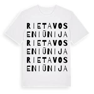 Rietavo seniūnija ordlek t-shirt – ekologisk bomull t-shirt från Pinshirt