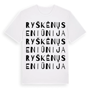 Ryškėnų seniūnija ordlek t-shirt – ekologisk bomull t-shirt från Pinshirt
