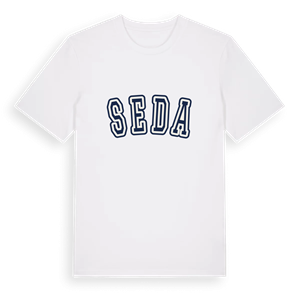 Seda college t-shirt – ekologisk bomull t-shirt från Pinshirt