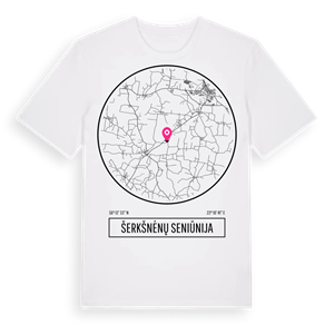 Šerkšnėnų seniūnija t-shirt – ekologisk bomull t-shirt från Pinshirt