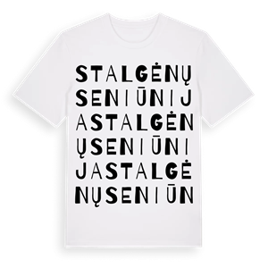 Stalgėnų seniūnija ordlek t-shirt – ekologisk bomull t-shirt från Pinshirt