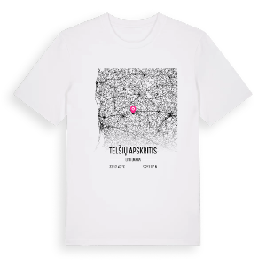 Telšių apskritis karta t-shirt – ekologisk bomull t-shirt från Pinshirt
