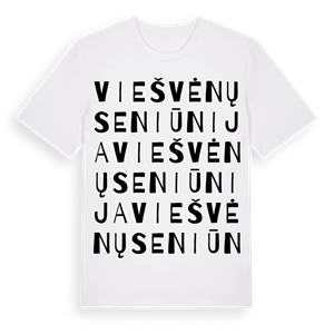 Viešvėnų seniūnija ordlek t-shirt – ekologisk bomull t-shirt från Pinshirt