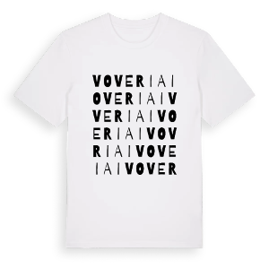 Voveriai ordlek t-shirt – ekologisk bomull t-shirt från Pinshirt