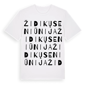 Židikų seniūnija ordlek t-shirt – ekologisk bomull t-shirt från Pinshirt