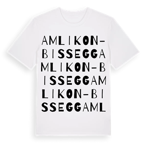 Amlikon-Bissegg ordlek t-shirt – ekologisk bomull t-shirt från Pinshirt