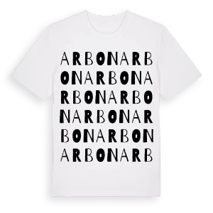 Arbon ordlek t-shirt – ekologisk bomull t-shirt från Pinshirt