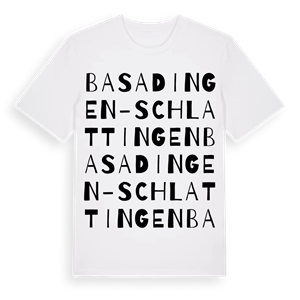 Basadingen-Schlattingen ordlek t-shirt – ekologisk bomull t-shirt från Pinshirt