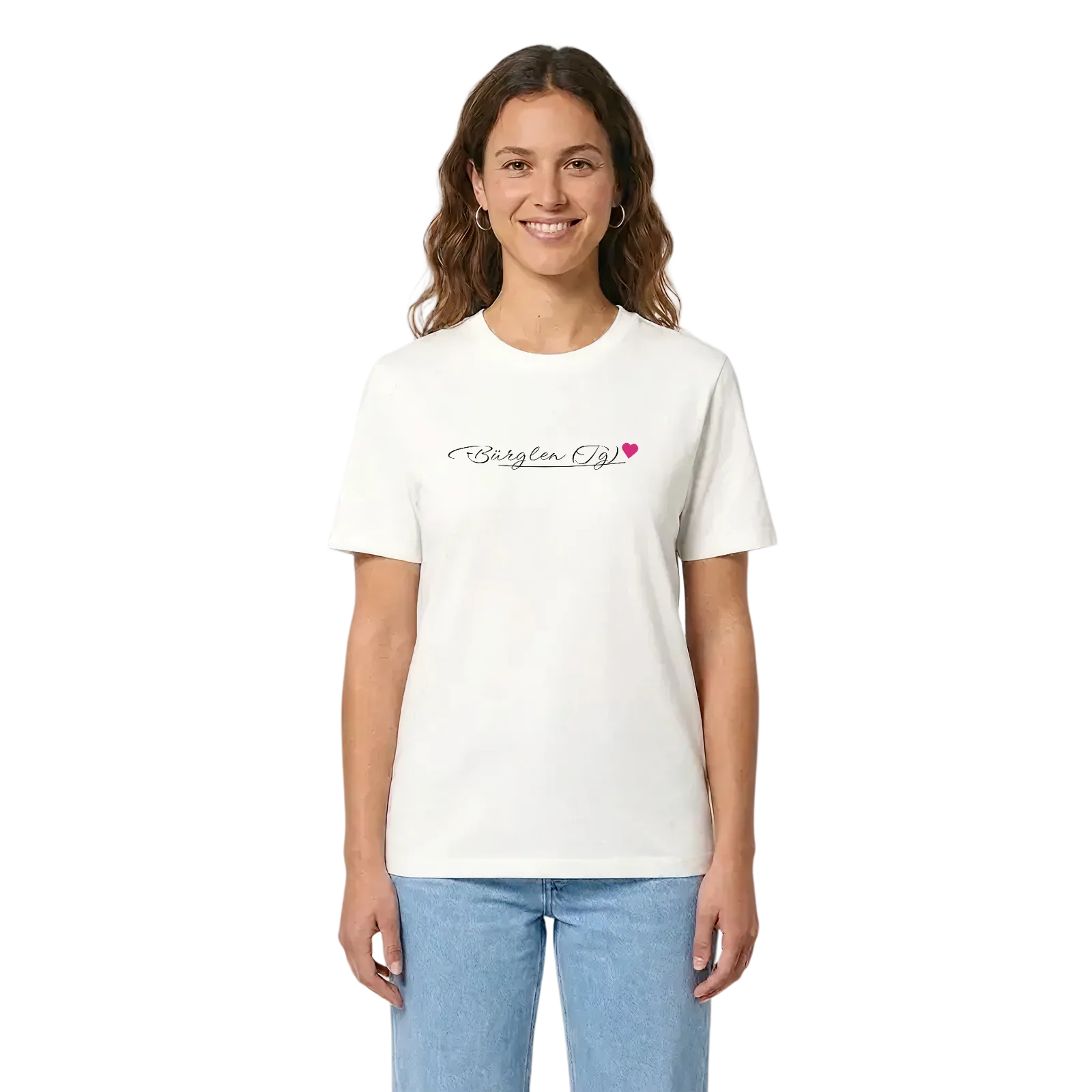Bürglen (TG) hjärta t-shirt – White, i miljö