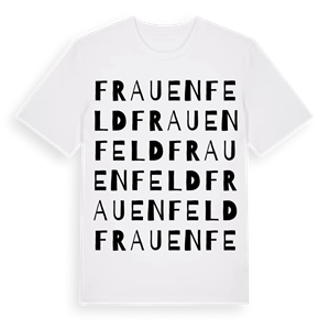 Frauenfeld ordlek t-shirt – ekologisk bomull t-shirt från Pinshirt