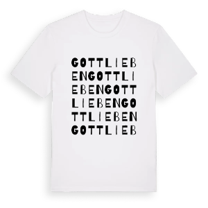 Gottlieben ordlek t-shirt – ekologisk bomull t-shirt från Pinshirt