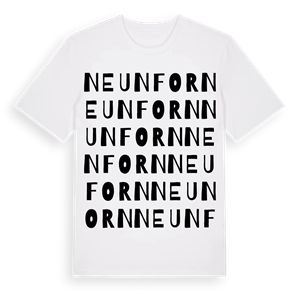 Neunforn ordlek t-shirt – ekologisk bomull t-shirt från Pinshirt