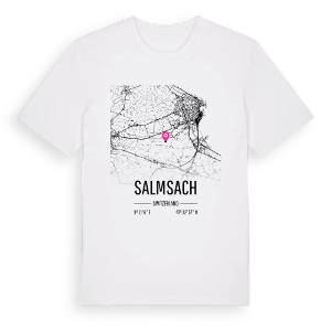 Salmsach karta t-shirt – ekologisk bomull t-shirt från Pinshirt