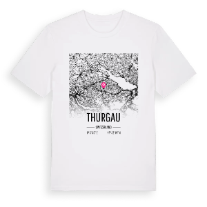 Thurgau karta t-shirt – ekologisk bomull t-shirt från Pinshirt