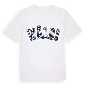 Wäldi college t-shirt – ekologisk bomull t-shirt från Pinshirt