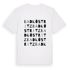 Bad Köstritz ordlek t-shirt – ekologisk bomull t-shirt från Pinshirt