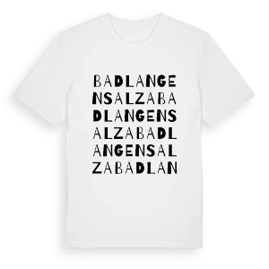 Bad Langensalza ordlek t-shirt – ekologisk bomull t-shirt från Pinshirt