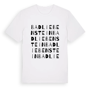 Bad Liebenstein ordlek t-shirt – ekologisk bomull t-shirt från Pinshirt