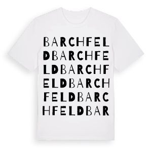 Barchfeld ordlek t-shirt – ekologisk bomull t-shirt från Pinshirt