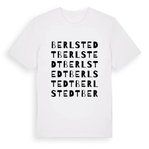 Berlstedt ordlek t-shirt – ekologisk bomull t-shirt från Pinshirt