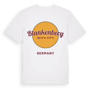 Blankenberg cirkel t-shirt – ekologisk bomull t-shirt från Pinshirt