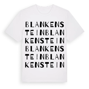 Blankenstein ordlek t-shirt – ekologisk bomull t-shirt från Pinshirt