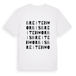 Breitenworbis ordlek t-shirt – ekologisk bomull t-shirt från Pinshirt