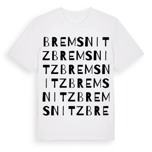 Bremsnitz ordlek t-shirt – ekologisk bomull t-shirt från Pinshirt