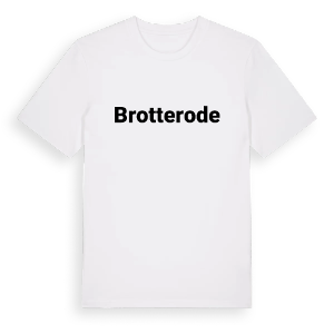 Brotterode fetstil t-shirt – ekologisk bomull t-shirt från Pinshirt