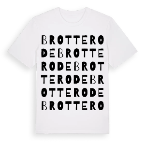 Brotterode ordlek t-shirt – ekologisk bomull t-shirt från Pinshirt
