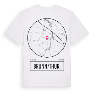 Brünn/Thür. t-shirt – ekologisk bomull t-shirt från Pinshirt