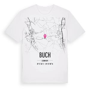 Buch karta t-shirt – ekologisk bomull t-shirt från Pinshirt