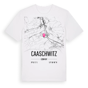 Caaschwitz karta t-shirt – ekologisk bomull t-shirt från Pinshirt