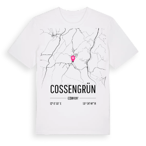 Cossengrün karta t-shirt – ekologisk bomull t-shirt från Pinshirt