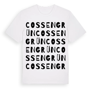 Cossengrün ordlek t-shirt – ekologisk bomull t-shirt från Pinshirt