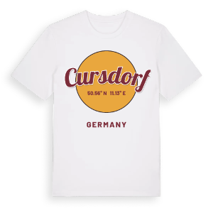 Cursdorf cirkel t-shirt – ekologisk bomull t-shirt från Pinshirt