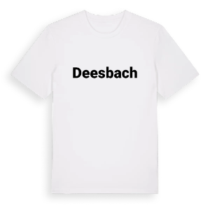 Deesbach fetstil t-shirt – ekologisk bomull t-shirt från Pinshirt
