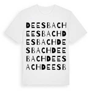 Deesbach ordlek t-shirt – ekologisk bomull t-shirt från Pinshirt