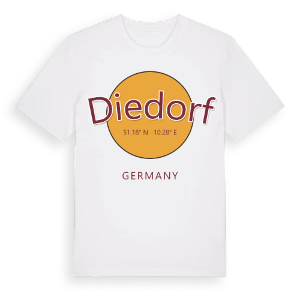 Diedorf cirkel t-shirt – ekologisk bomull t-shirt från Pinshirt