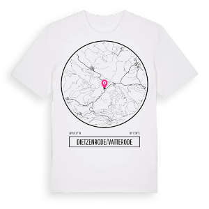 Dietzenrode/Vatterode t-shirt – ekologisk bomull t-shirt från Pinshirt