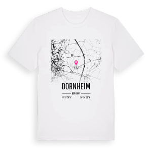 Dornheim karta t-shirt – ekologisk bomull t-shirt från Pinshirt