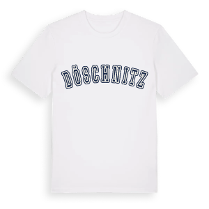 Döschnitz college t-shirt – ekologisk bomull t-shirt från Pinshirt