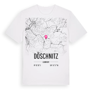 Döschnitz karta t-shirt – ekologisk bomull t-shirt från Pinshirt