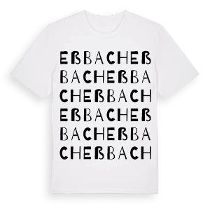 Eßbach ordlek t-shirt – ekologisk bomull t-shirt från Pinshirt