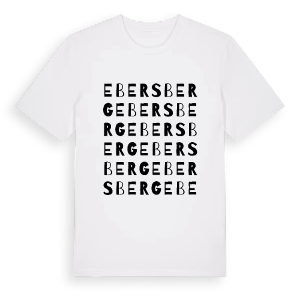 Ebersberg ordlek t-shirt – ekologisk bomull t-shirt från Pinshirt